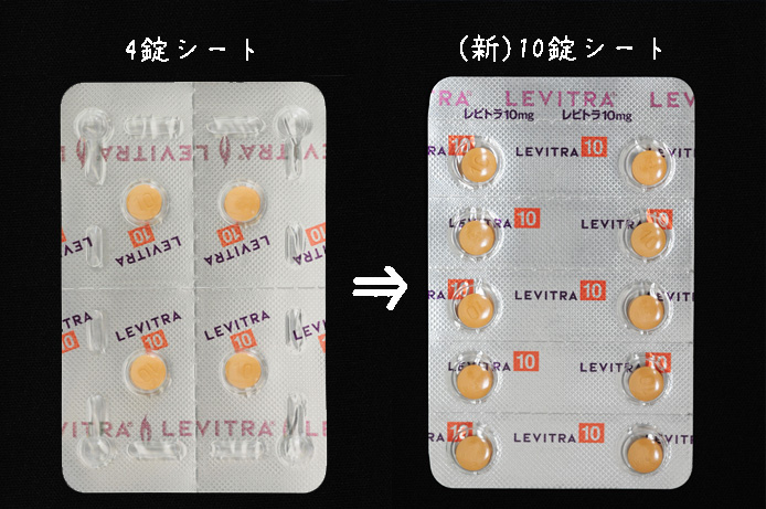渋谷駅前クリニック　レビトラ包装が変更